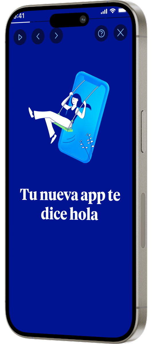 BBVA app mockup