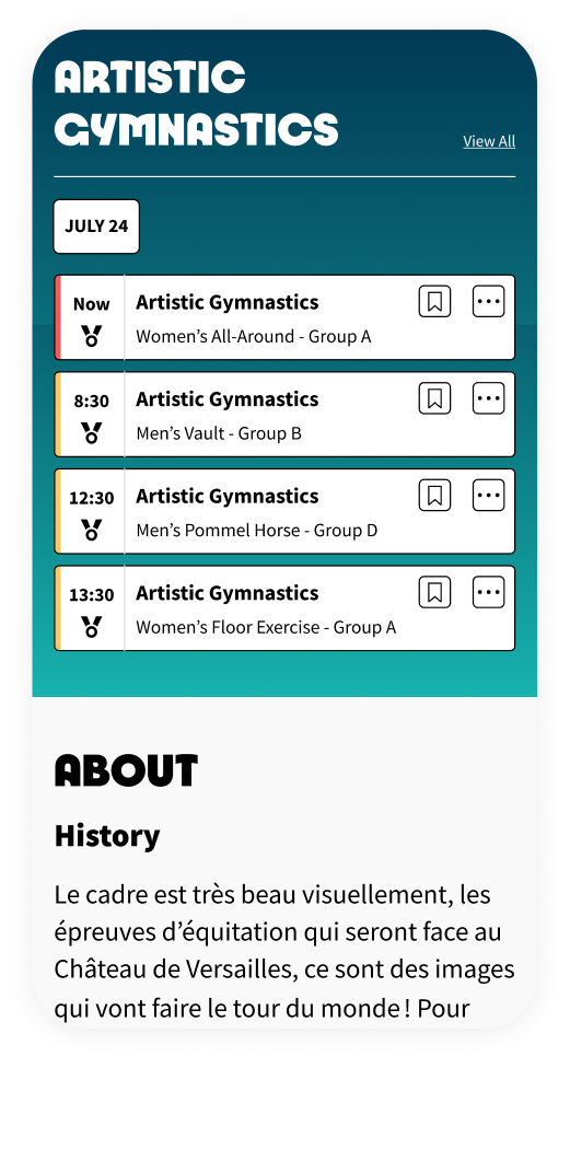 Pantalla 3 de la app Paris 2024