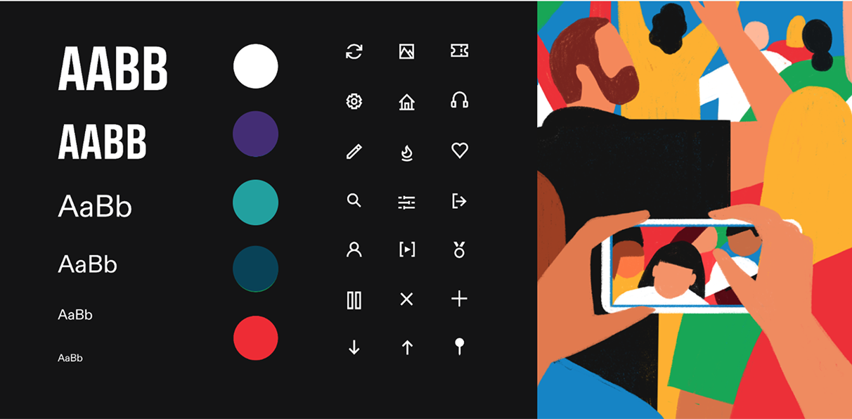 Design System de Paris 2024 — tipografía, color e iconografía